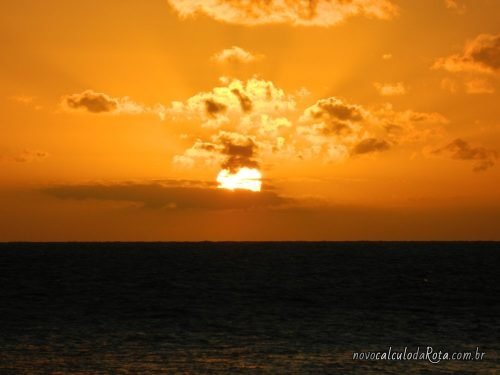 Colonia del Sacramento no Uruguay: Pôr-do-sol na rambla