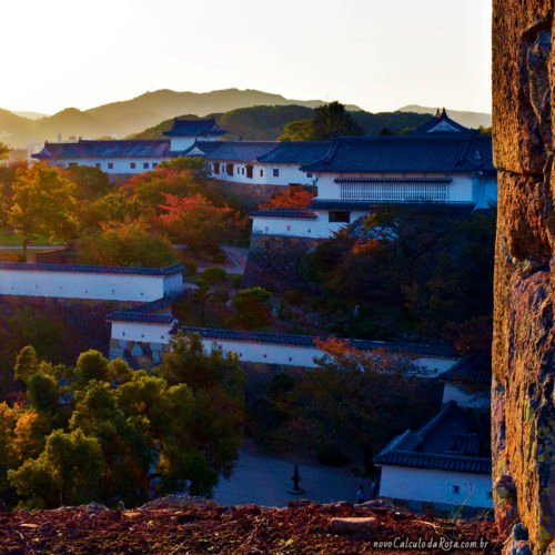 A estrutura externa do Castelo de Himeji