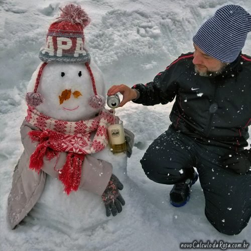 Gonzales: nosso primeiro boneco de neve no Japão!