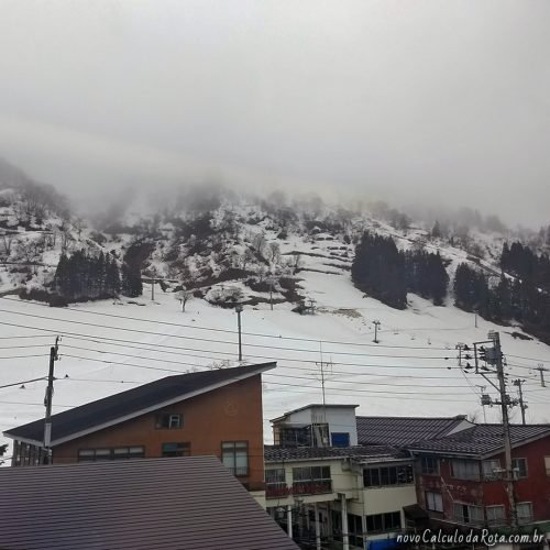 Neve no Japão: Chegando na estação Gala Yuzawa em Niigata