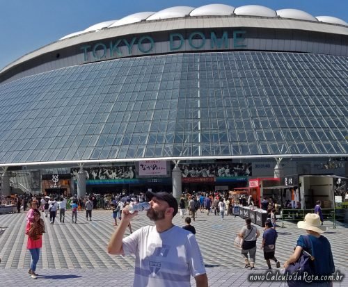 Meu primeiro refresco no jogo no Tokyo Dome!