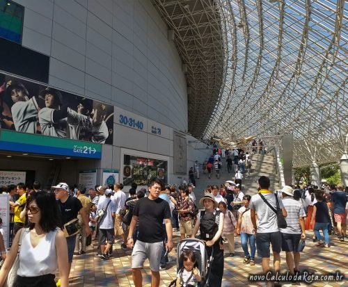 Acesso aos portões do jogo no Tokyo Dome!